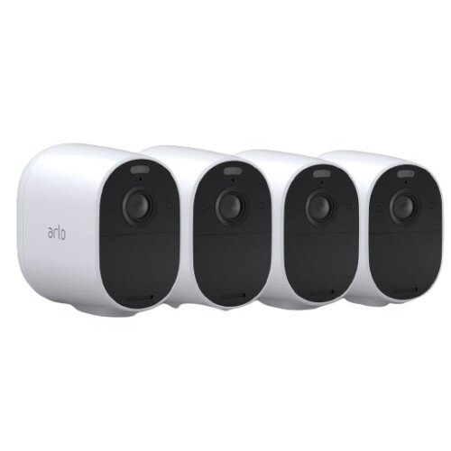 Arlo Essential Spotlight Wireless Security Camera - White - 4 Camera Kit