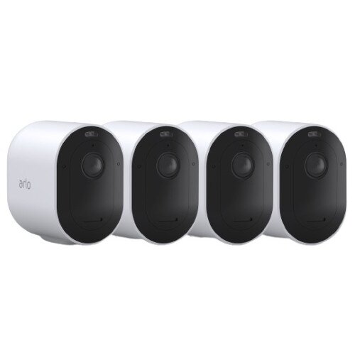 Arlo Pro 4 Wireless Security Camera - 4 Camera Kit - White - 2