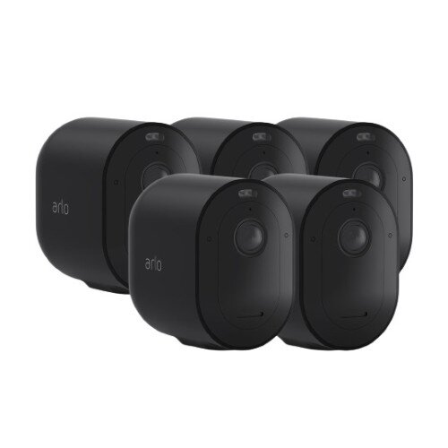 Arlo Pro 4 Wireless Security Camera - 5 Camera Kit - Black