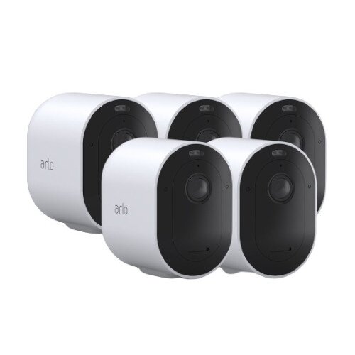 Arlo Pro 4 Wireless Security Camera - 5 Camera Kit - White