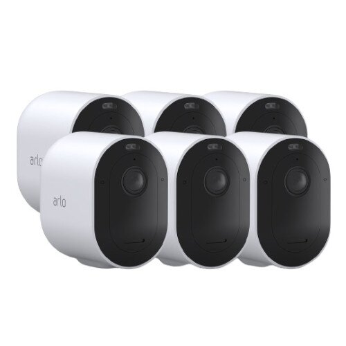 Arlo Pro 4 Wireless Security Camera - 6 Camera Kit - White