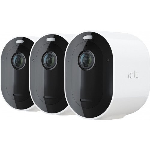 Arlo Pro 4 Wireless Security Camera - 3 Camera Kit - White
