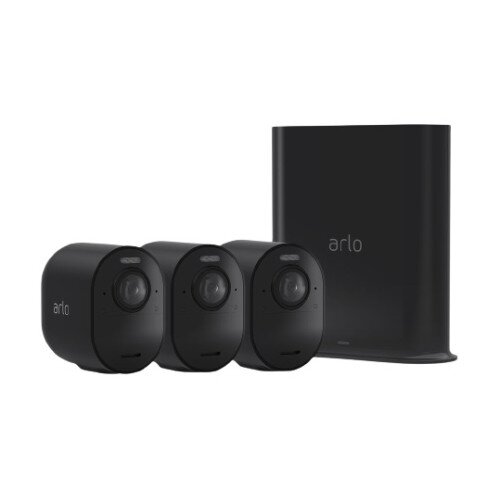 Arlo Ultra 2 Wireless Security Camera - Black - 3 Camera Kit