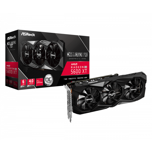 ASRock Radeon RX 5600 XT Challenger Pro 6G OC RX5600XT CLP 6GO Graphics Card