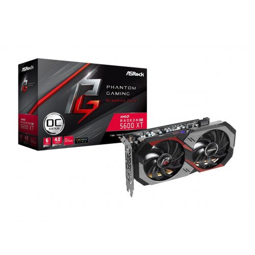 ASRock Radeon RX 5600 XT Phantom Gaming D2 6G OC Graphics Card