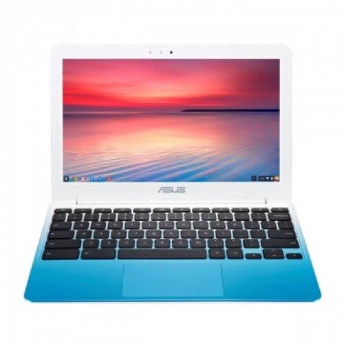 ASUS Chromebook C201PA-DS02 1.8 GHz Quad Core 4GB Memory 16GB eMMC 11.6-Inch - White/Blue