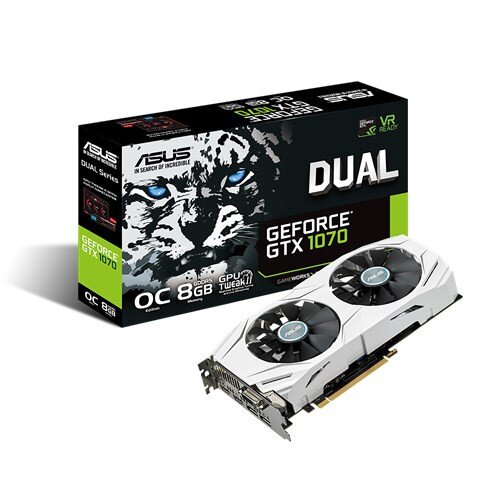 ASUS Dual GeForce GTX 1070 OC Edition Graphics Card