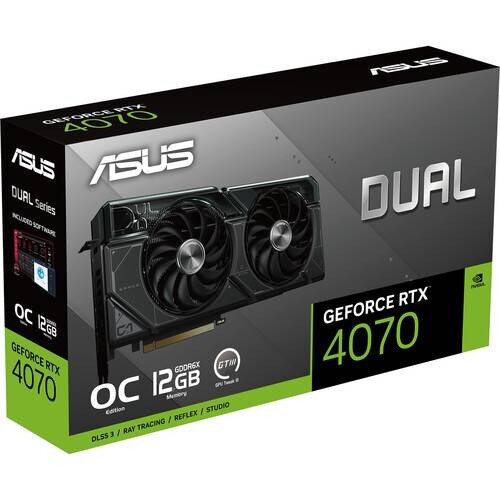 ASUS Dual GeForce RTX 4070 OC Edition 12GB GDDR6X Graphic Card