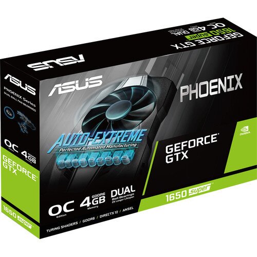 ASUS Phoenix GeForce GTX 1650 Super OC Edition 4GB GDDR6 Graphics Card
