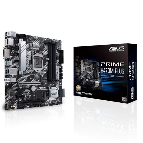 ASUS PRIME H470M-PLUS/CSM (LGA 1200) Micro ATX Motherboard