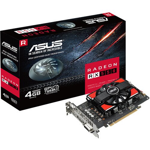 ASUS Radeon RX 550 Graphics Card - GDDR5 4GB