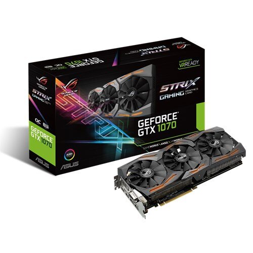 ASUS ROG Strix GeForce GTX 1070 OC Edition Gaming Graphics Card