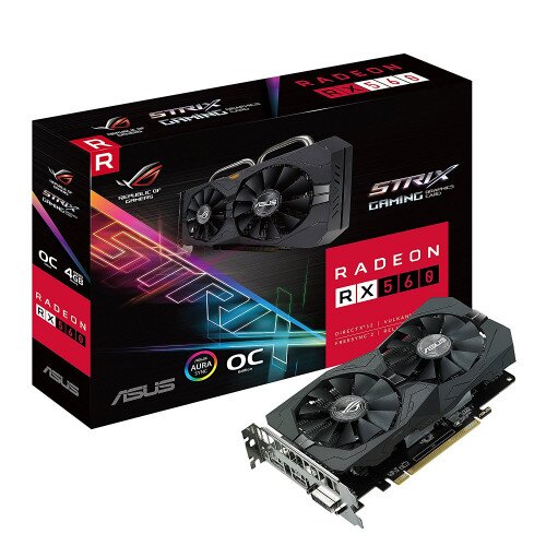 ASUS ROG Strix Radeon RX 560 O4GB Gaming Graphics Card