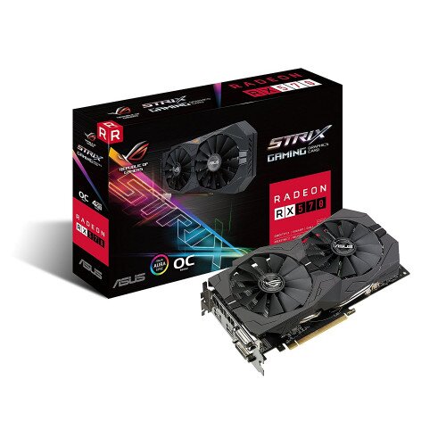 ASUS ROG Strix Radeon RX 570 O4G Gaming Graphics Card
