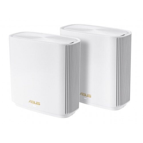 ASUS XT8 ZenWiFi AX6600 Wireless Tri-Band Mesh Wi-Fi 6 System - White - 2-Pack