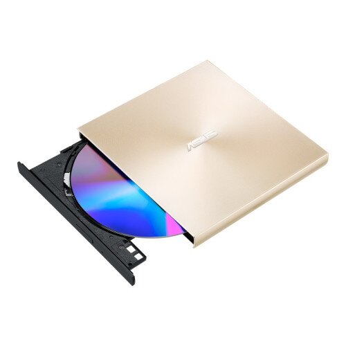 ASUS ZenDrive U9M Slim External DVD Burner Optical Disc 8x Speed Re-Writer Drive - Gold