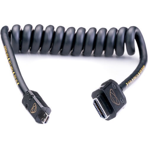 Atomos HDMI Micro Cable - 12" coiled (24" extended)
