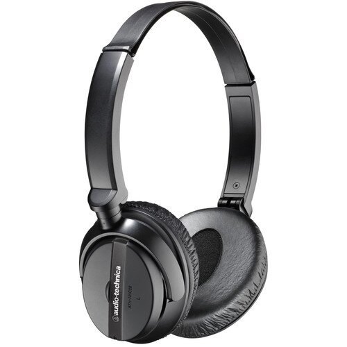 Audio-Technica ATH-ANC20 QuietPoint Active Noise-Cancelling On-Ear Headphones