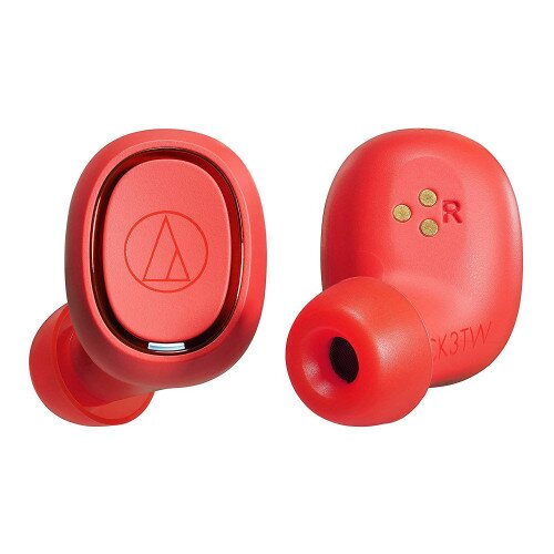 Audio-Technica ATH-CK3TW Wireless In-Ear Headphones - Red