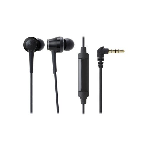 Audio-Technica ATH-CKR70iS Sound Reality In-Ear High-Resolution Headphones with Mic & Control