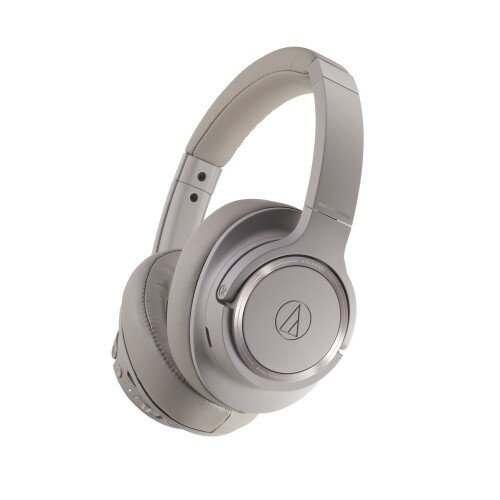 Audio-Technica ATH-SR50BT Wireless Over-Ear Headphones - Brown-Gray