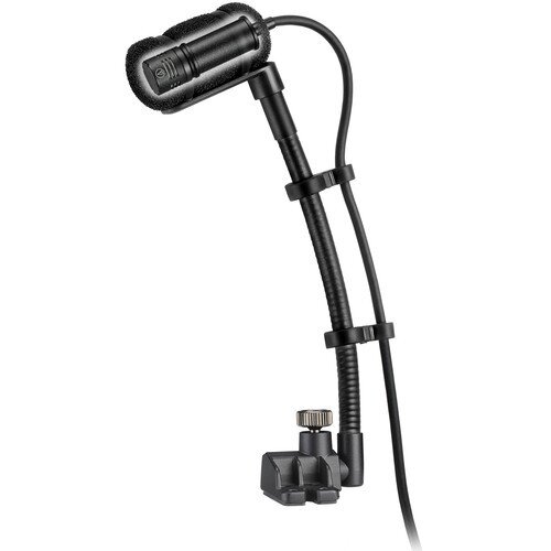 Audio-Technica ATM350S Cardioid Condenser Instrument Microphone with Surface Mounting System (5" Gooseneck)