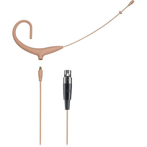 Audio-Technica BP892xcT4 MicroSet Omnidirectional Condenser Headworn Wireless Microphone - Beige