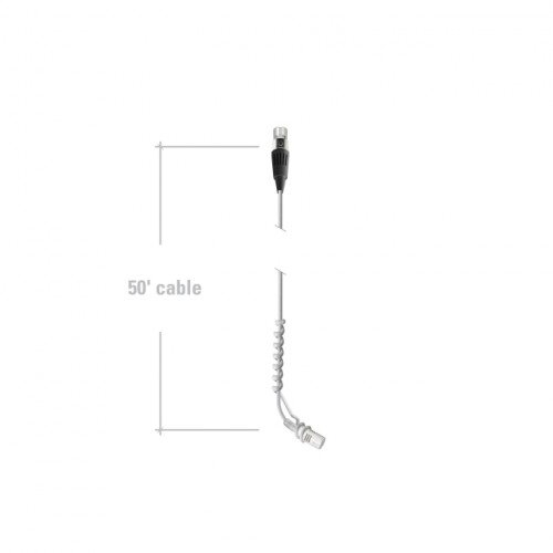 Audio-Technica ES933/MIC Hypercardioid Condenser Hanging Microphone - White