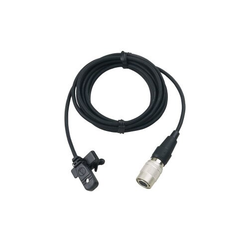 Audio-Technica MT830cW Omnidirectional Condenser Lavalier Microphone - Black