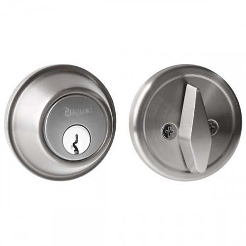 August Tapered Deadbolt - Satin Nickel