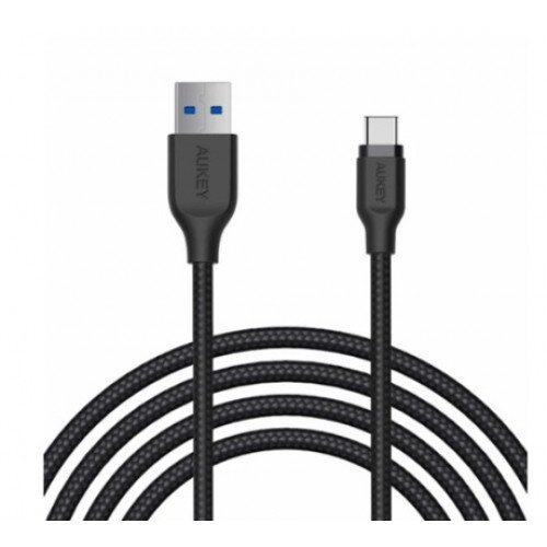 AUKEY CB-AC2 Braided Nylon USB 3.1 A to C Cable (6.6ft)
