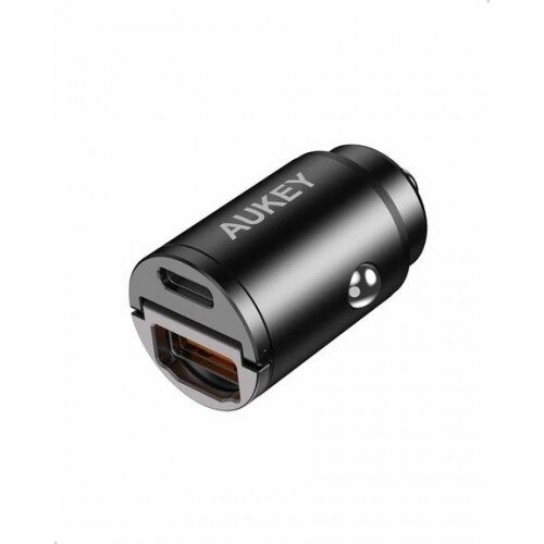 AUKEY CC-A3 30W PD Metal Dual Port Fast Car Charger with PPS & QC 3.0