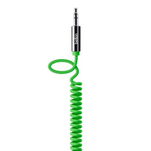 Belkin MIXIT Coiled 3.5mm Aux Cable - Green
