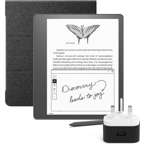 Amazon Kindle Scribe Essentials NoteBook Bundle - 64GB - Premium Pen - Black