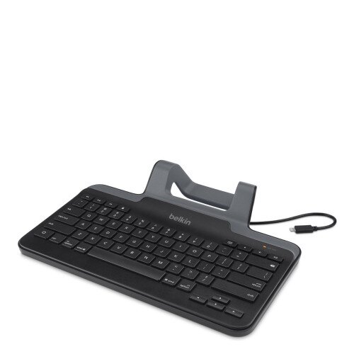 Belkin Wired Tablet Keyboard w/ Stand for iPad (Lightning Connector)