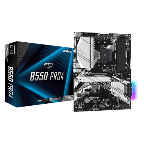 ASRock B550 Pro4 AMD AM4 Motherboard
