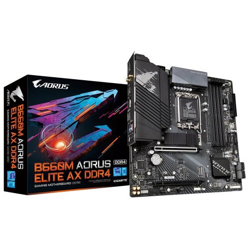 Gigabyte B660M AORUS ELITE AX DDR4 (rev. 1.0) Gaming Motherboard