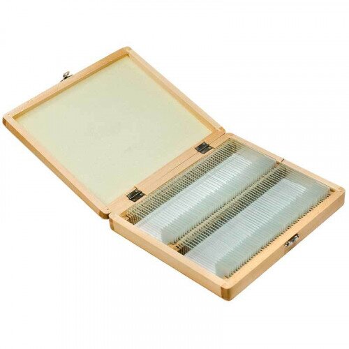 Barska 100 Prepared Microscope Slides w/ Wooden Case