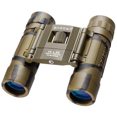 Barska 10x25mm Lucid View Compact Binoculars - Camo