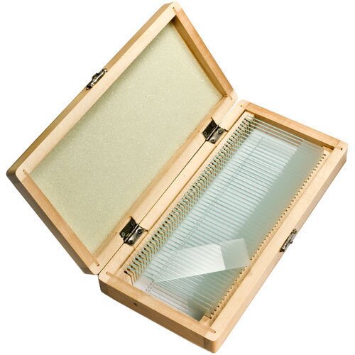 Barska 50 Prepared Microscope Slides w/ Wooden Case