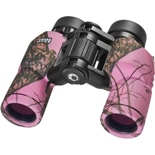 Barska 8x30mm WP Crossover Binoculars - Mossy Oak Winter In Pink