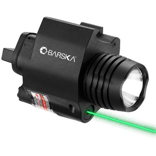 Barska Green Laser with 200 Lumen Flashlight
