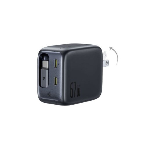 Baseus EnerCore CJ11 Fast Charger with Retractable Cable 3C 67W