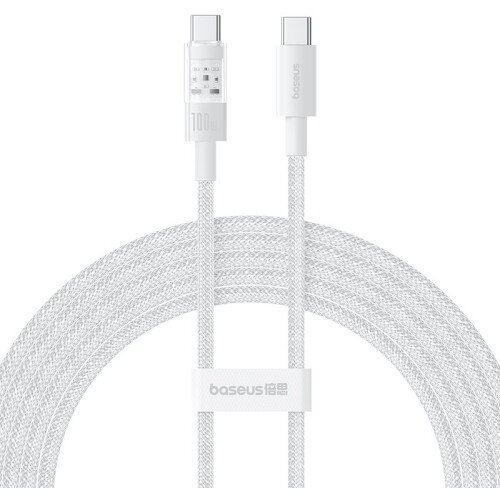 Baseus Gem Fast Charging Data Cable USB-C to USB-C 100W - White