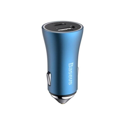 Baseus USB-A+USB-C Car Charger 40W - Blue