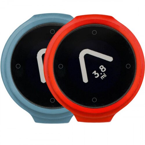 Beeline Velo Smart Waterproof and Wireless GPS for Bicycle Colour Pack - Blue/Red