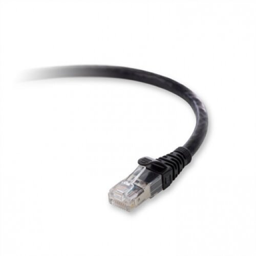 Belkin 10G CAT6a Snagless Patch Cord - Black - 25.0 - Feet
