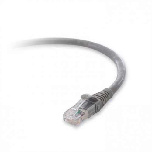 Belkin 10G CAT6a Snagless Patch Cord - Gray - 14.0 - Feet