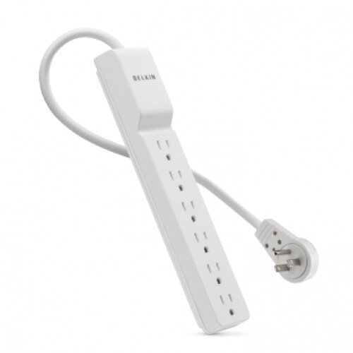 Belkin 6-Outlet Surge Protector Rotating Plug, 8 ft. Cord