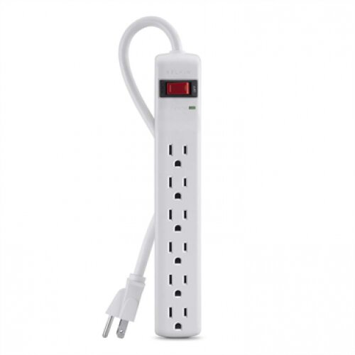 Belkin 6-Outlet Surge Protector with 3-Foot Power Cord